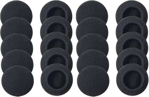 20 Pack Ear Cushions Foam Replacement for Plantronics Headphones Most Standard Size Office Telephone Headsets H251 H251N H261 H261N H351 H351N H36...