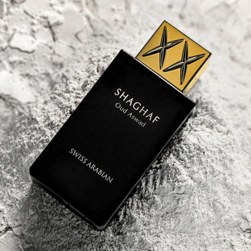 Swiss Arabian Shaghaf Oud Aswad - Luxury Products From Dubai - Long Lasting Personal EDP Spray Fragrance - A Seductive Signature Aroma - 2.5 Oz...