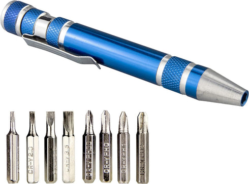 SWATOM 8 in 1 Mini Screwdriver Set Small Screwdrivers Pen Magnetic Repair Tools EDC Compact Precision Gadgets for Computer Eyeglasses Daily Home I...