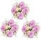 6 Pack Artificial Flowers, Fake Faux Peony Silk Hydrangea Plastic Carnations Daisy Realistic Flower Arrangements for Wedding Decoration Table Cent...