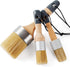 Chalk and Wax Paint Brush 3pc Set, Large Chalk Paint Brush and Small Wax Brush for Chalk Paint, Natural Bristles Stencil Brush, Chalk Paint Brushe...