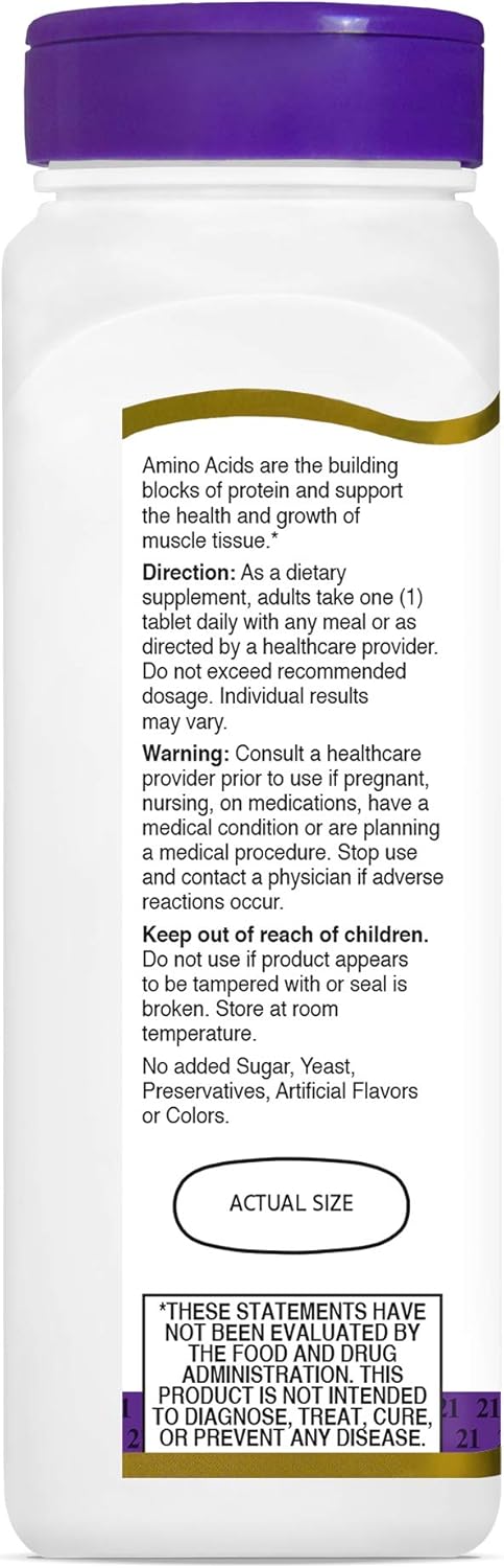 21st Century Daily Amino Acid Tablets, 120 Count...