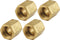 Allstar Performance ALL50133 Brass 3/8" Inverted Flare Union Brake Line Adapter Fitting , (Pack of 4)...
