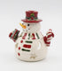 Fine Ceramic Snowman Wearing Scarf Tea Light Candle Holder, 5-1/2" H...
