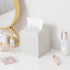 Tissue Box Cover PU Leather Tissue Holder Square Facial Tissue Case Facial Paper Organizer Dispenser for Bathroom, Vanity Countertop, Tabletop, Ca...