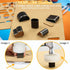 40 Pieces Leather Hole Punch Tool, Multiple Shapes Leather Hole Punch Set for Belts, Leather Cutting Dies Kit with Storage Case & Mat, Hollow Punc...
