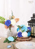 N&T NIETING Blue Roses Artificial Flowers, 25pcs Fake Flowers Rose Perfect for DIY Wedding Bridesmaid Bridal Bouquets Centerpieces Home Flower Arr...