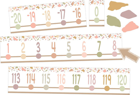 Teacher Created Resources Terrazzo Tones Number Line (-20 to +120) Bulletin Board (TCR7204)...