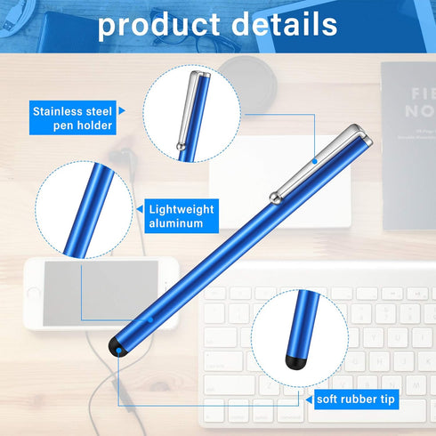 130 Pieces Stylus Pens for Touch Screens Slim Capacitive Stylus Universal Digital Pen Compatible with Most Devices with Capacitive Touch Screen, 1...