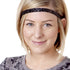 Hipsy Women's Adjustable NO SLIP Bling Glitter Headband Mixed Pack (Black/White/Gunmetal)...