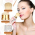 2 Pcs Bling Rhinestone Makeup Brushes Kabuki Brush Retractable Crystal Face Makeup Brushes for Travel Cosmetic Beauty Tool for Foundation Powder B...