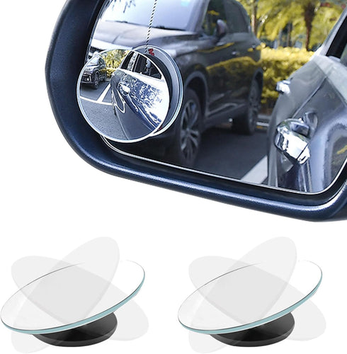 2PCS Blind Spot Mirror, 2" Round HD Glass Frameless Convex Rear View Mirrors,Exterior Accessories with Wide Angle Adjustable Use for Car SUV and T...