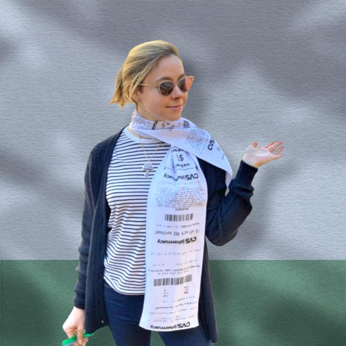 CVS Receipt Scarf, Double Sided, Hilarious 100% Fleece Scarf. Looks Like a Real CVS Receipt...