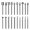 20PCS HSS Rotary Burr Set, Carving Bits and Engraving Router Bit Set for Rotary Tool Accessories with 1/8"(3mm) Shank for Woodworking, Engraving, ...