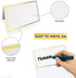 Place Cards Pack of 100 Premium Tent Name Place Cards for Table Setting with Gold Foil Border 2x3.5 inches - Perfect for Weddings, Banquets Dinner...