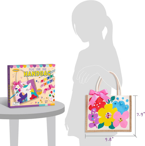 Drama Planet Painting Kit, Paint Your Own Handbag, Arts and Crafts for Girls, Art Activities & DIY Personalized Handbag, Great Gifts for Girls Age...