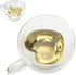 Asng Heat Resistant Double Layer Heart-Shaped Glass Coffee Cup (240ML/8oz)...