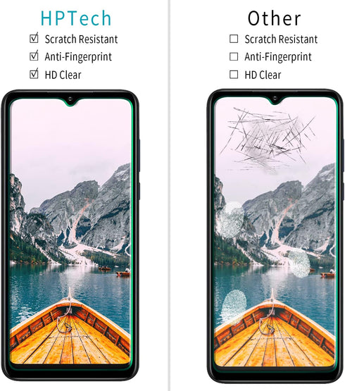 HPTech (2 Pack) Designed for Motorola Moto G Pure Tempered Glass Screen Protector, Easy to Install, Anti Scratch, Bubble Free...