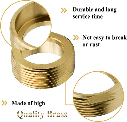 2 Pcs 9620750 Plumbing Equipment, Cartridge Nut for 529 Series Faucets, Brass...
