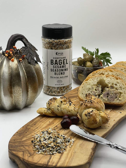 Everything Bagel Seasoning Blend Original XL 10 Ounce Jar. Delicious Blend of Sea Salt and Spices Dried Minced Garlic & Onion Flakes. Bagel Allspi...