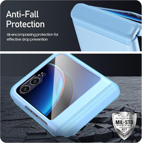 for Motorola Razr Plus Case 2023, Built-in Screen Protector& Magnetic Hinge Protection& Ultra Thin Matte PC Shockproof Phone Cover Smartphone Case...