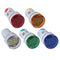 5pcs LED Voltage Meter Indicator AC 60-500V LED Voltmeter Signal Light Digital Display DC Voltage Meter Indicator Round Lamp Tester...