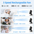 Clip on Fan, 5000mAh USB Charging Portable Battery Fans, 6Inch Quiet USB Personal Desk Fan, 3 Speeds, 720° angle adjustment, Small Stroller Fan fo...
