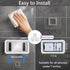 Shower Phone Holder Waterproof,480° Rotating Shower Phone Case with Anti-Fog HD Touch Screen,Shower Accessories for Bathroom Bathtub Kitchen Wall ...
