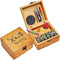 Sewing Kit Basket, Wooden Sewing Box with Accessories, Home Sewing Repair Tool Kit Sewing Starter Kit for Adults Kids...