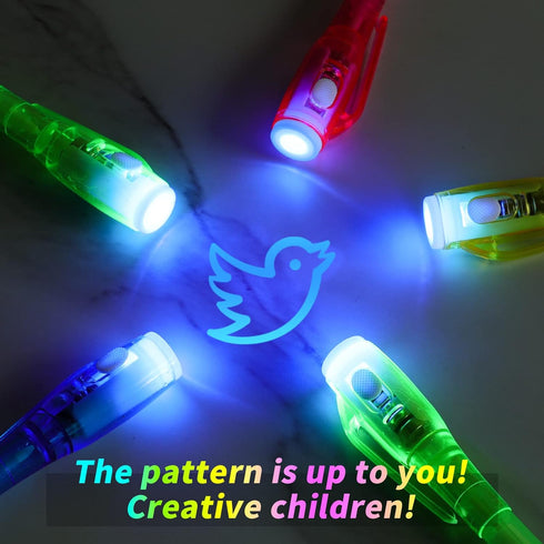 20 Pieces Invisible Ink Pen with UV Light Spy Pen Magic Marker for Kids Party Favors Ideas Gifts Easter Day Halloween Christmas Gifts...