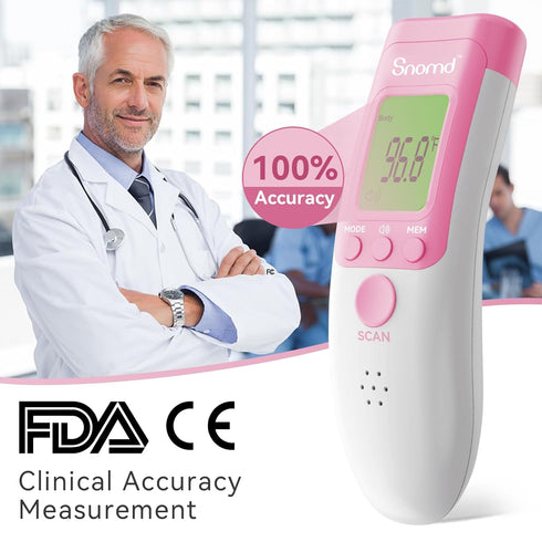 Digital Non-Contact Infrared Forehead Thermometer for Adults and Kids, 3 in 1 Medical Thermometer for Baby with Backlight LCD Screen...