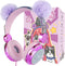 Kids Pom Headphones with Mic for Travel/Car/Plane,Added 85DB Limit Function&Shareport,Unicorns Gifts for Girls,On/Over Ear HD Stereo Wired Headset...