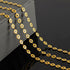 YOUBEIYEE Yellow Sunflowers Jewelry Making Supplies Chain Roll 9.8 Feet Gold Plated Brass Chains for Making Daisy Flower Necklace DIY Craft Chains...