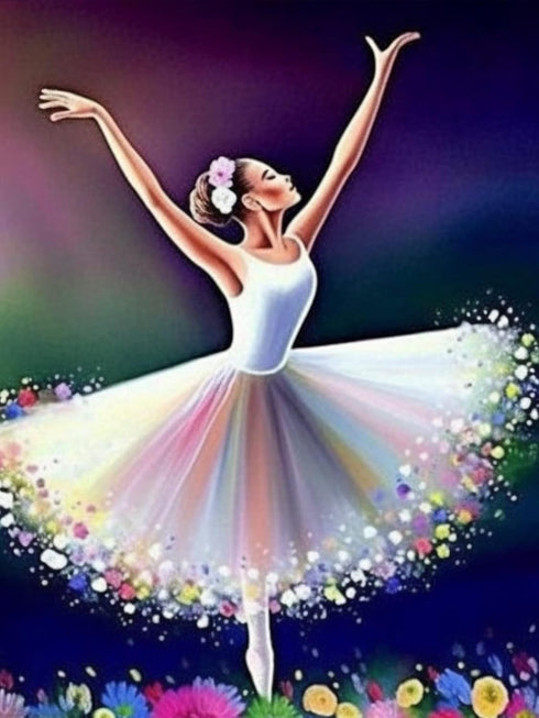 Reofrey 5D Diamond Art Kit Dancing Women Full Drill, Paint with Diamonds Art Rhinestone Embroidery Cross Stitch Craft Decor (30x40 cm/ 12x16 inch)...