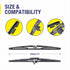 5 PLUS® 14" Rear Wiper Blade Replacement for Honda Pilot 2015-2009 BACK Windshield Wiper Blade (14-F)...