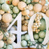 64 PCS Artificial Eucalyptus Leaves Stems Sage Green Blush Balloons, 12 Inch Sage Green Blush Nude Balloons with Artificial Eucalyptus for Baby Br...