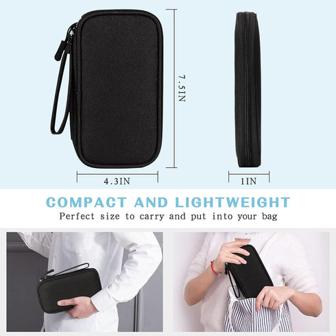 FYY Electronic Organizer, Travel Pouch Electronic Accessories Carry Case Portable Waterproof All-in-One Storage Bag for Cable, Cord, Charger, Phon...