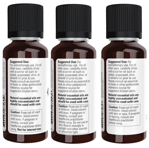 3-Pack Variety of NOW Essential Oils: Summer Fun - Lavender, Grapefruit, Peppermint...