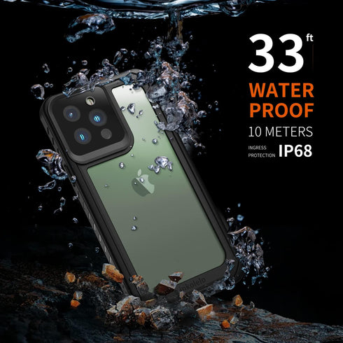 inkolelo Aqua Shield Series Designed for iPhone 13 Pro Max Waterproof Case Built-in Screen Full-Body Protector with Neck Lanyard for iPhone 13 Pro...