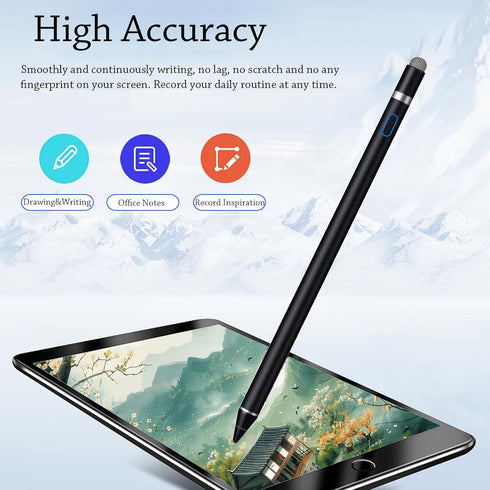 Stylus Pen for iPad, DOGAIN iPad Pencil for Touchscreen with Dual Touch Function, Active Digital Fine Point iPad Pen Compatible with iPad/Pro/Air/...