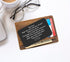 Sentimental Engraved Wallet Insert Card Decor Gift for Boyfriend Husband Fiancé From Wife Girlfriend-Fathers Day Christmas Birthday Valentines Day...