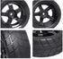 12mm Hex Wheel Rims & Rubber Tires with Foam Inserts for RC 1/10 On-Road Touring Car, Set of 4...