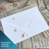 Wanderings Handmade White Envelopes with Real Flower Petals - Package of 25 - for Announcements, Wedding Invitations, Greeting Cards, Crafts - Thi...