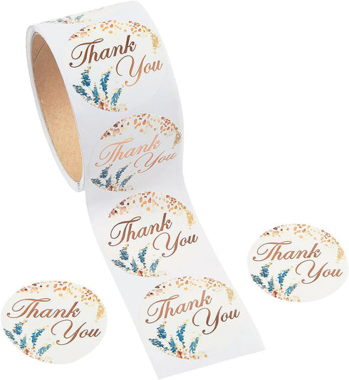 Fun Express Sweet Fall Thank You Stickers (100 Stickers per Roll) 2" diam....