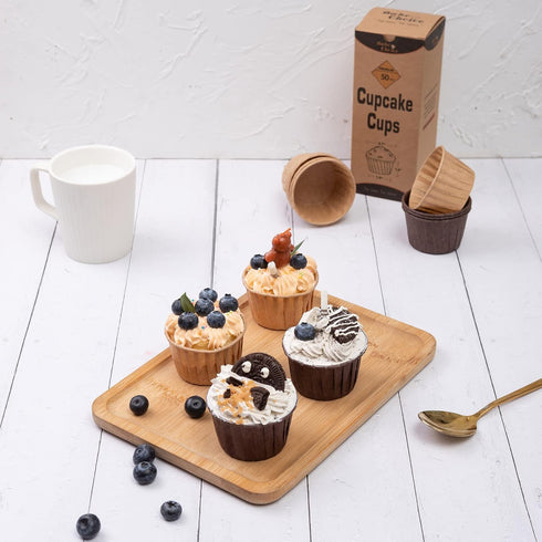 50pcs White Cupcake Baking Cups, Heavy Duty Parchment Paper Cupcake Liners 3.5oz for Muffin, Cupcake, Dessert....