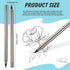 4 Pcs Metal Inkless Pen Inkless Erasable Pencil Metallic Pencil No Ink Aluminum Metal Pencil with Eraser for Writing Drafting Drawing Home Office ...