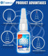 20g Clear Glass Glue - Strong Adhesive for Glass to Glass Bonding, Fast Drying, Invisible Repairs for Crafts, Jewelry, Crystals & More...
