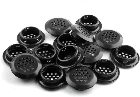 20Pcs Air Vents, 1.14" (29mm) Circular Soffit Vent, Stainless Steel Round Mesh Hole Louver Vent for Kitchen, Bathroom, Cabinet, Wardrobe and Shoe ...