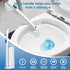 Disposable Toilet Brush with 48 PCS Toilet Refills, Disposable Toilet Cleaning System- Toilet Brush, Storage Caddy and 48 Toilet Bowl Brush Refill...