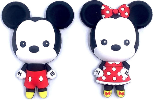 Monogram Disney 2 Piece Magnet Set – Minnie and Mickey Mouse 3D Foam Magnet - Magnet for Refrigerators, Office and Lockers......